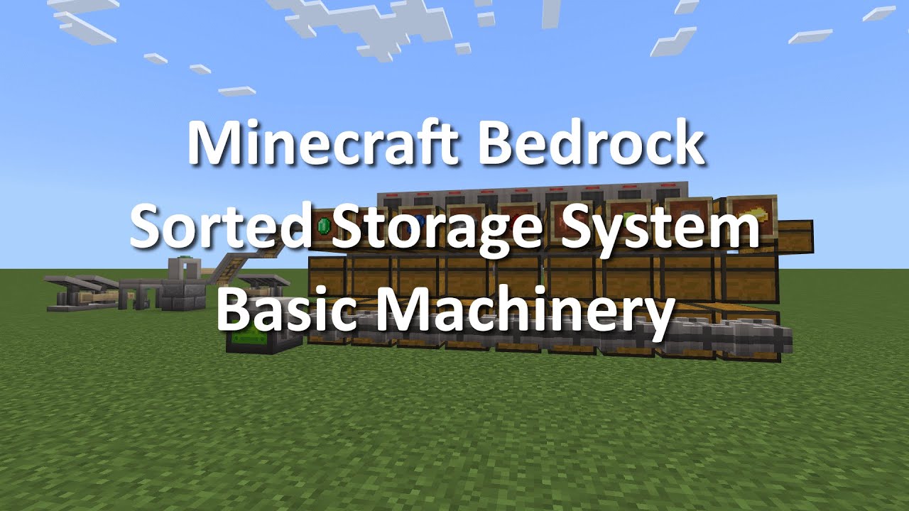 Базовая система хранения механизмов в Minecraft Bedrock