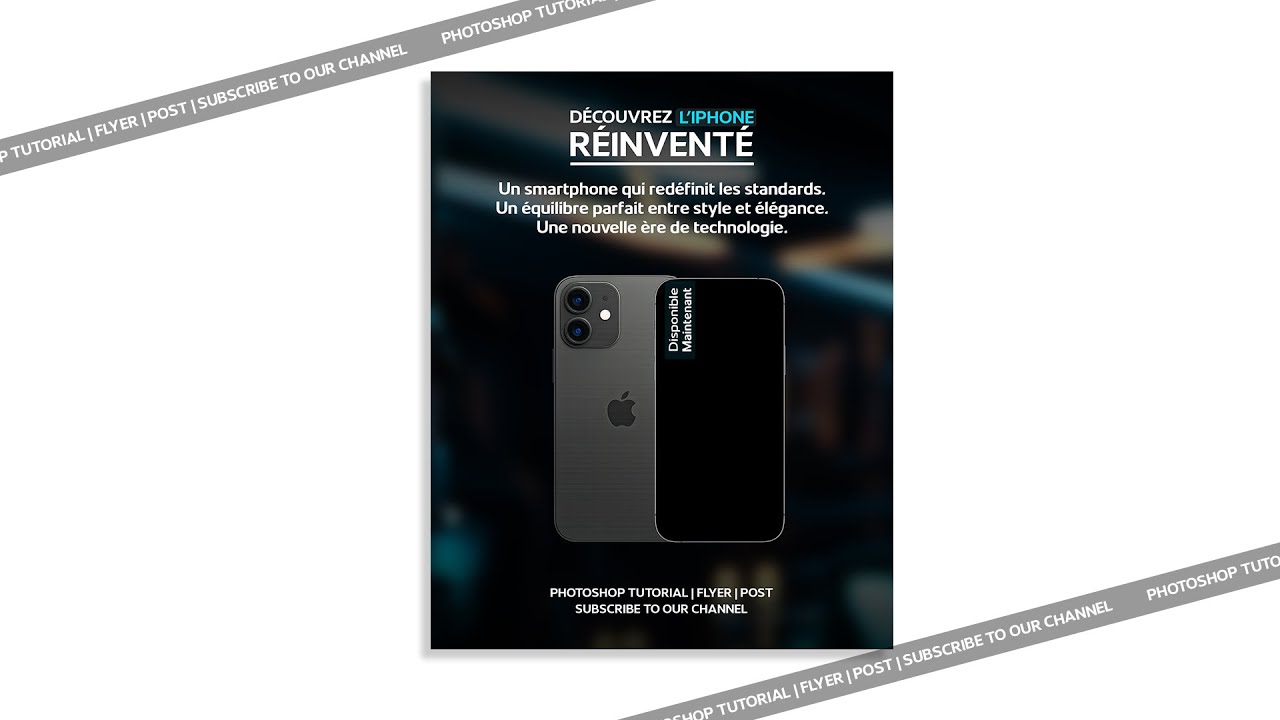 Cr&eacute;er un Visuel Publicitaire Pro en Moins d'Une Minute | Tuto Photoshop Rapide et Efficace