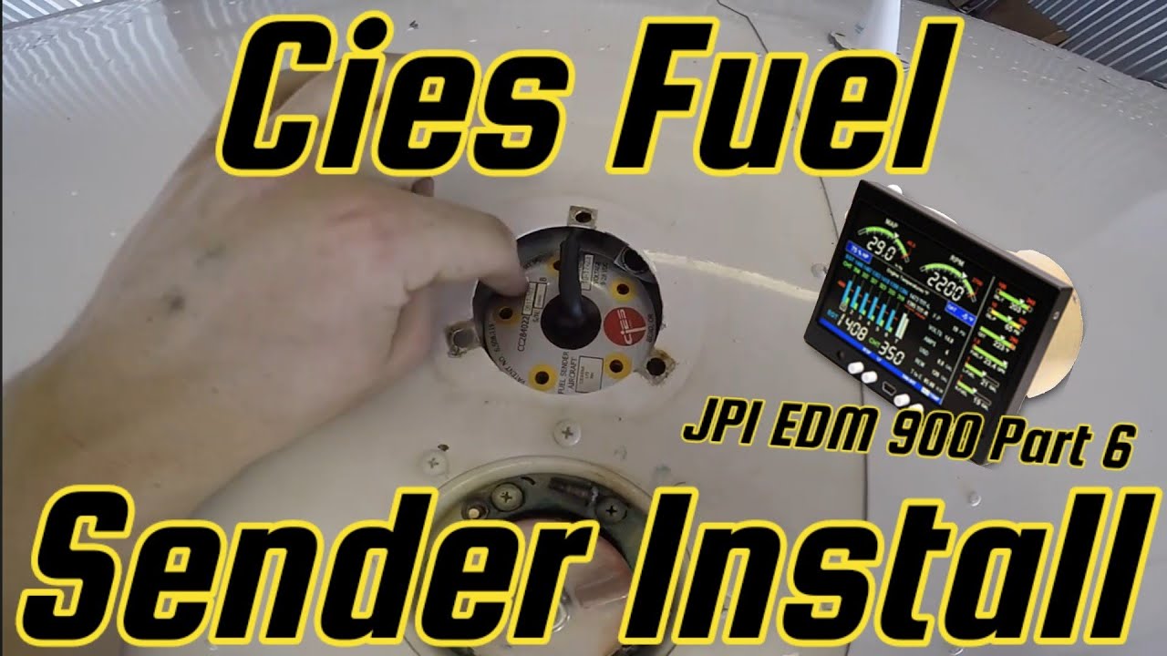 Installing Cies Fuel Senders Into The Cessna 172 As Part Of The EDM 900.
