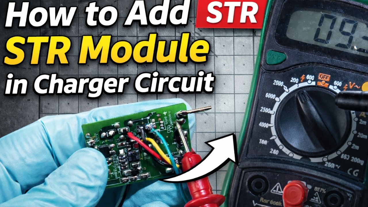 how to add STR modula with charger circuit || STR Module step by step guidance