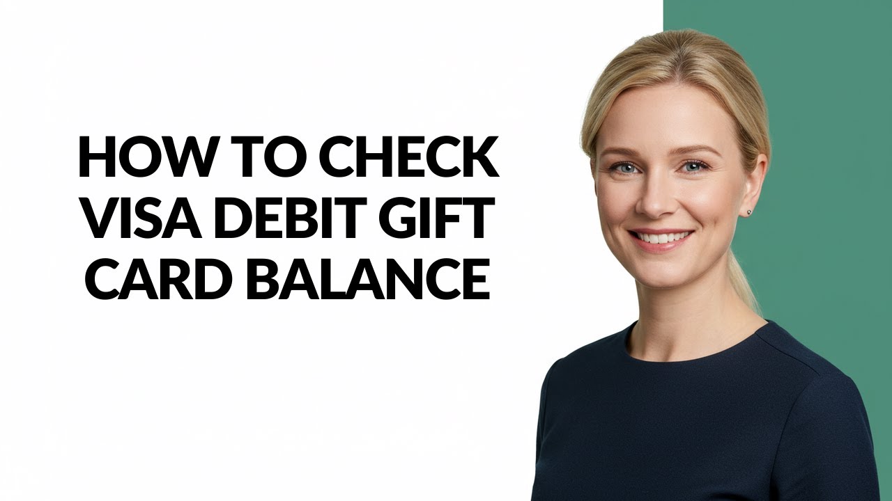 HOW TO CHECK VISA DEBIT GIFT CARD BALANCE - Julia'sTutorials