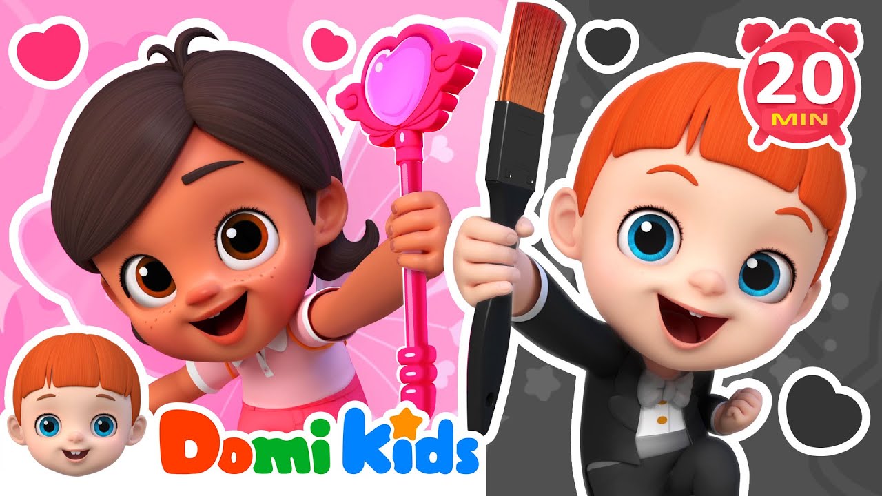 Pink or Black? 🎨Color Fun with Domi! | Sing & Learn with Kids Songs & Nursery Rhymes | LEFUN Kids TV
