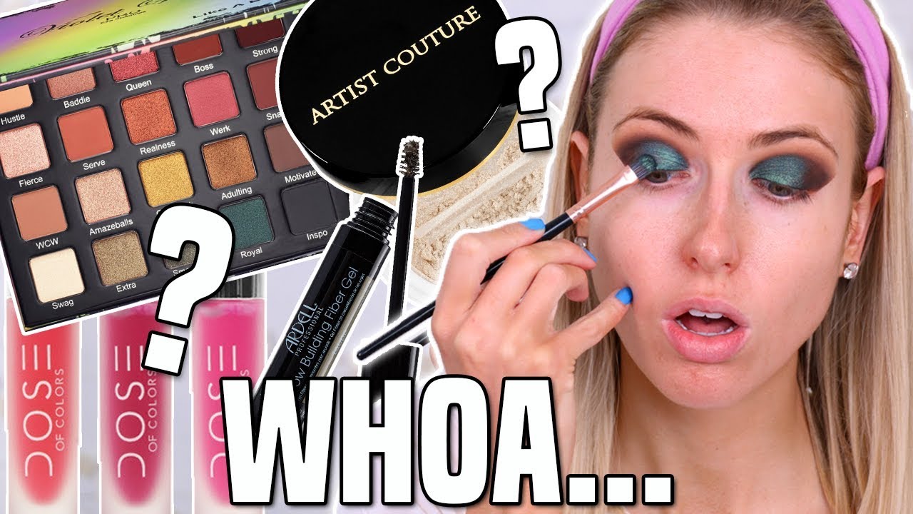 Testing NEW MAKEUP BRANDS from the DRUGSTORE & SEPHORA || Full Day Wear Test!