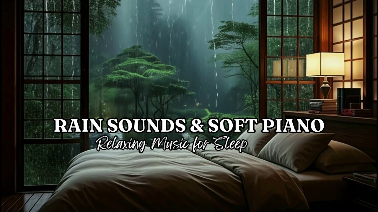 Relaxing Rain + Piano for Quiet Nights 🎵🌧️ Relaxing Bedroom Music for Deep Sleep and Gentle Rest