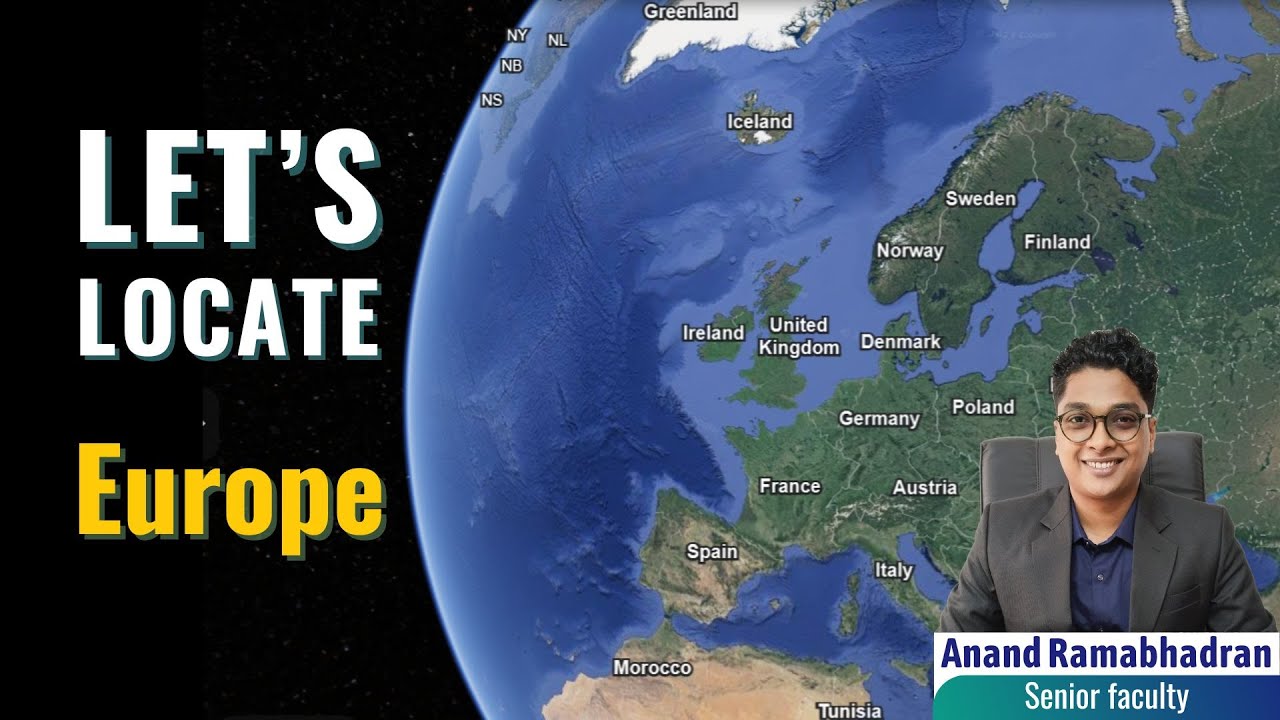 Map of Europe for UPSC Prelims