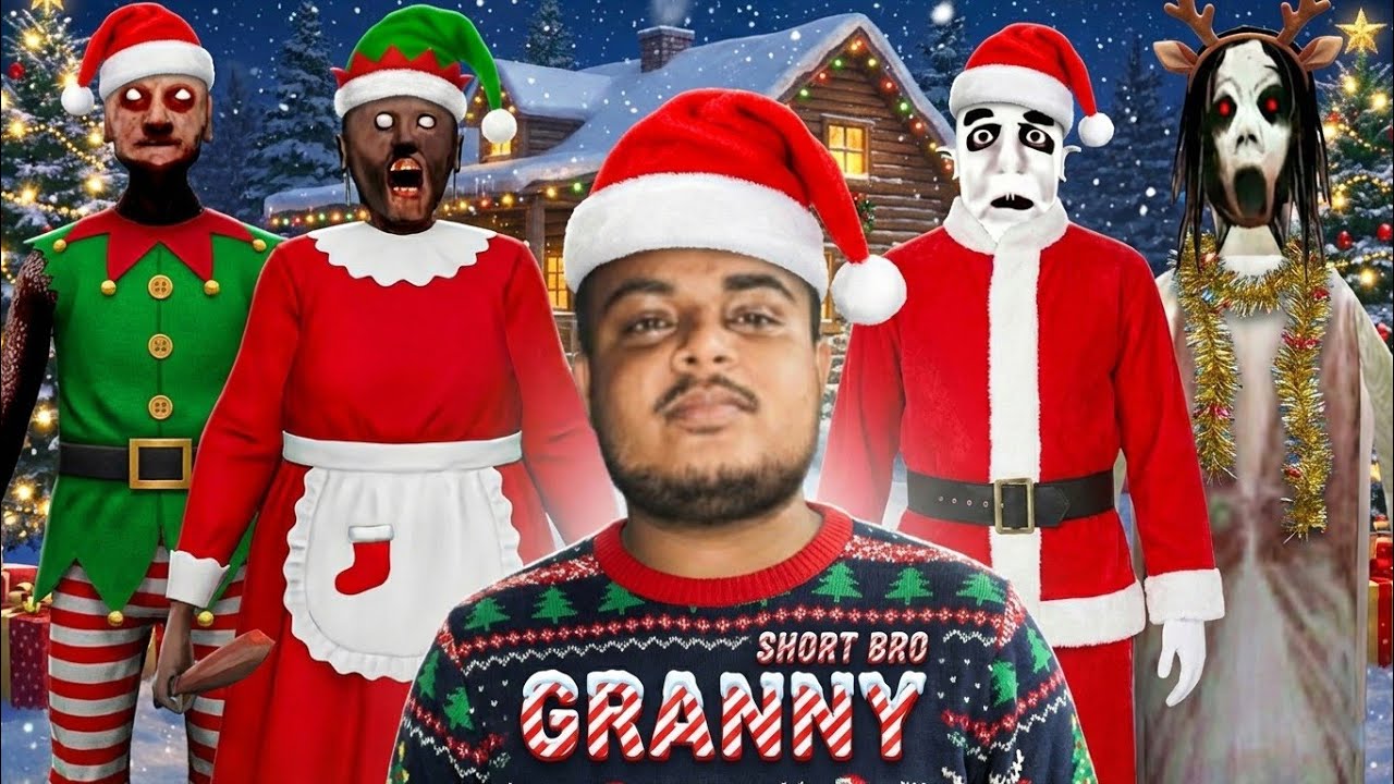 Granny Christmas gameplay | unofficial gameplay | horror escape gameplay | episode 65 | short bro 