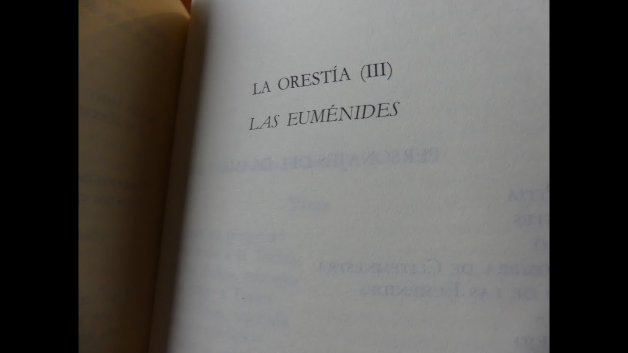 Esquilo - Las euménides