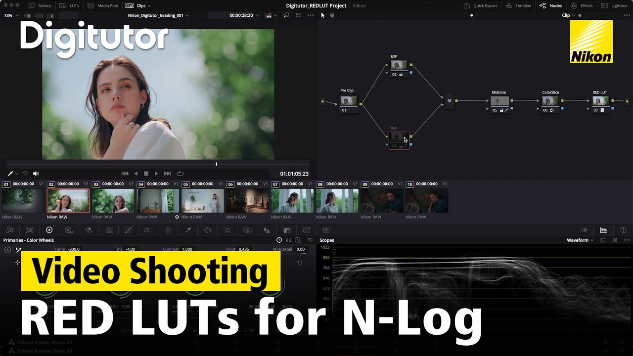 Video Shooting #7 - RED LUTs for N-Log | Nikon Digitutor