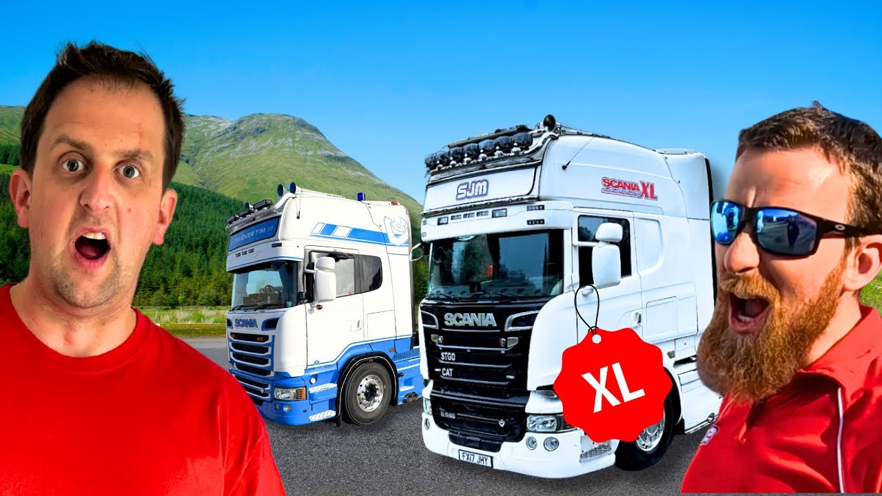 SCANIA V8 XL | *AWKWARD* ENCOUNTER WITH SANDY |  #truckertim