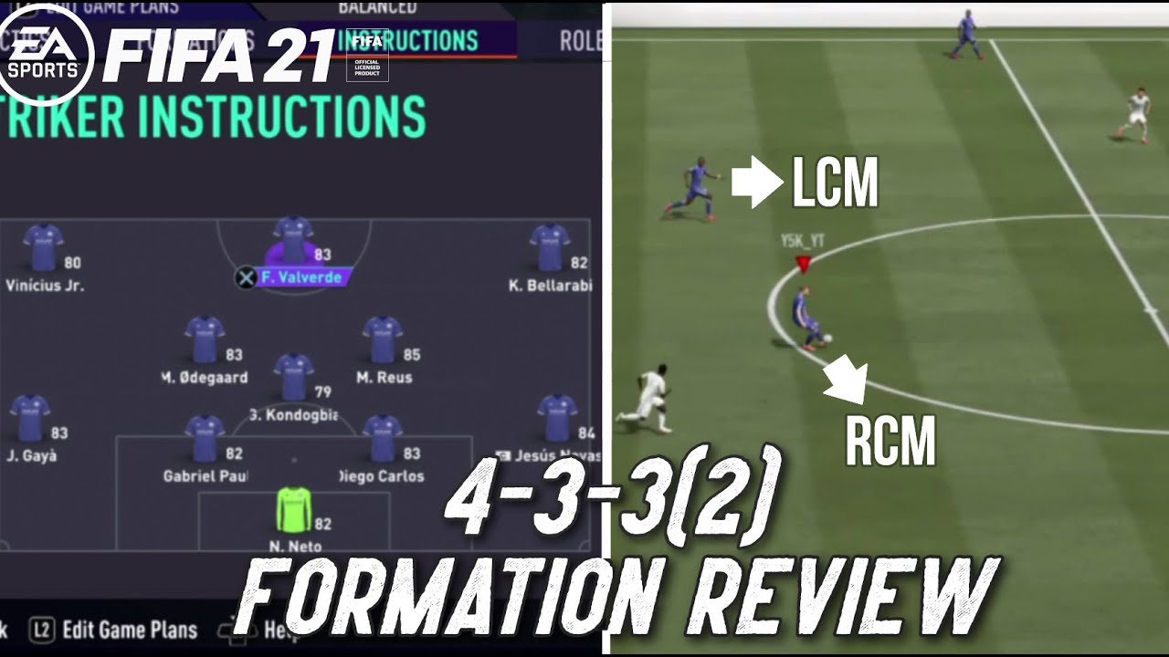 FIFA 21 BEST FORMATION (4-3-3(2)) TUTORIAL - Best Custom Tactics & Instructions & More!!