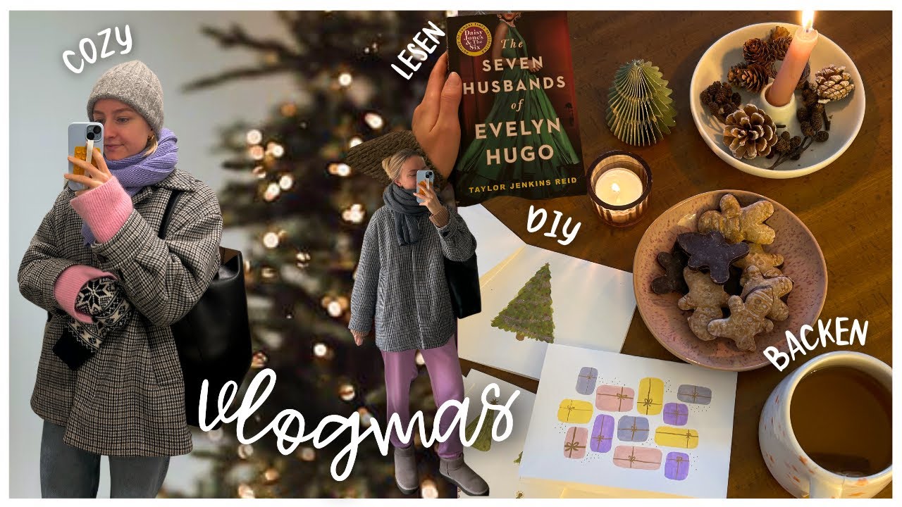 VLOGMAS Dekorieren für Weihnachten, DIY Karten basteln, Lübeck Weihnachtsmarkt, Zimtschnecken backen