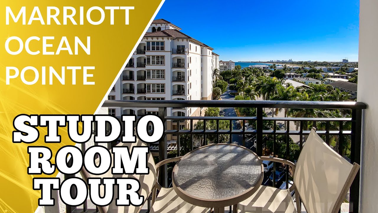 Studio Room Tour at Marriott Ocean Pointe, Palm Beach Shores Florida!