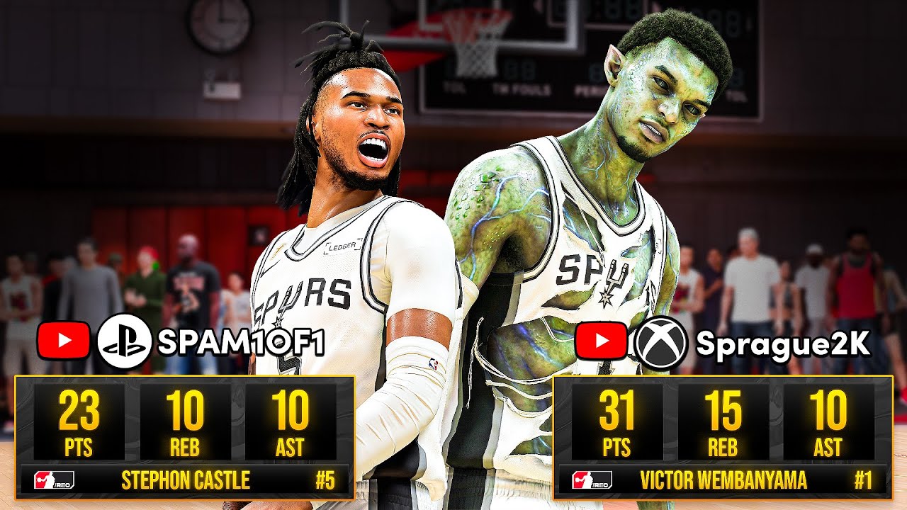 We RECREATED Wemby & Castle's Duo Triple Double in THE REC on NBA 2K26! FT. Sprague2k