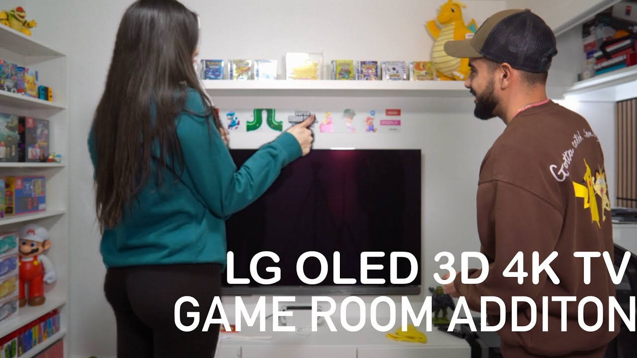 HUGE Game Room Upgrade LG OLED 4K 3D TV