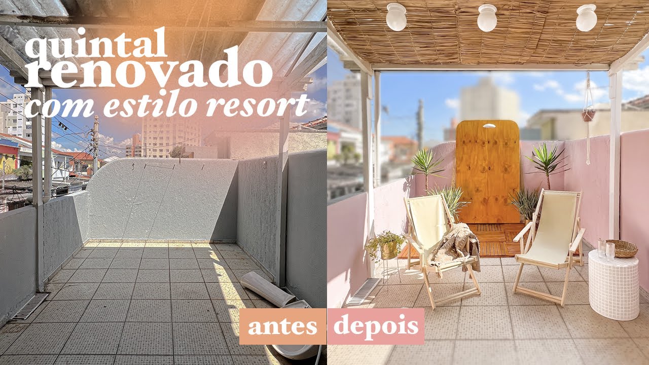 Reforma total de quintal / varanda. Ficou lindo! 😍 | Gui e Rafa