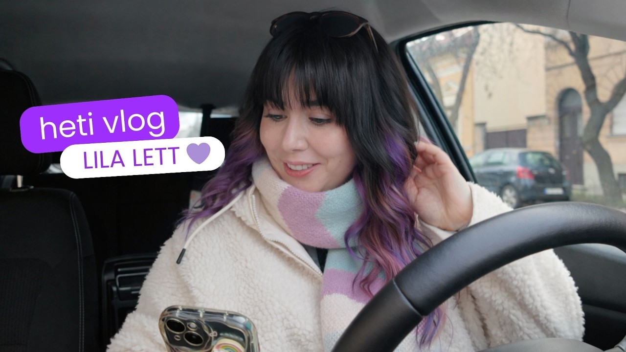 Egy hét velem | lila haj, kreatív újdonságok és végre van teniszcipőm 😅