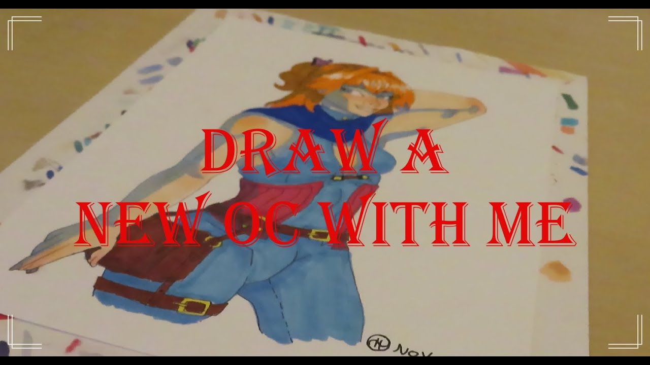 Draw a new OC with me - copic sketch markers edition
