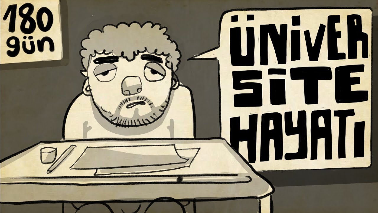 SADECE 180 GÜNLÜK ÜNİVERSİTE HAYATIM #çizgiselvlog