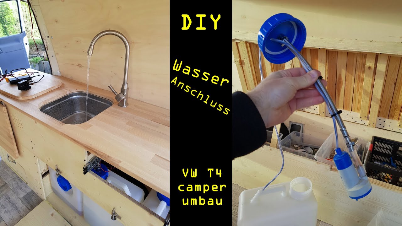 VW T4 umbau zum Camper Van - #18 - ich baue meine Wasserversorgung ein | Ben am Leben