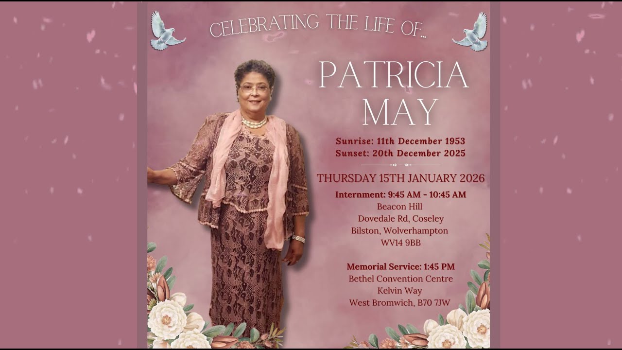 CELEBRATING THE LIFE OF PATRICIA MAY