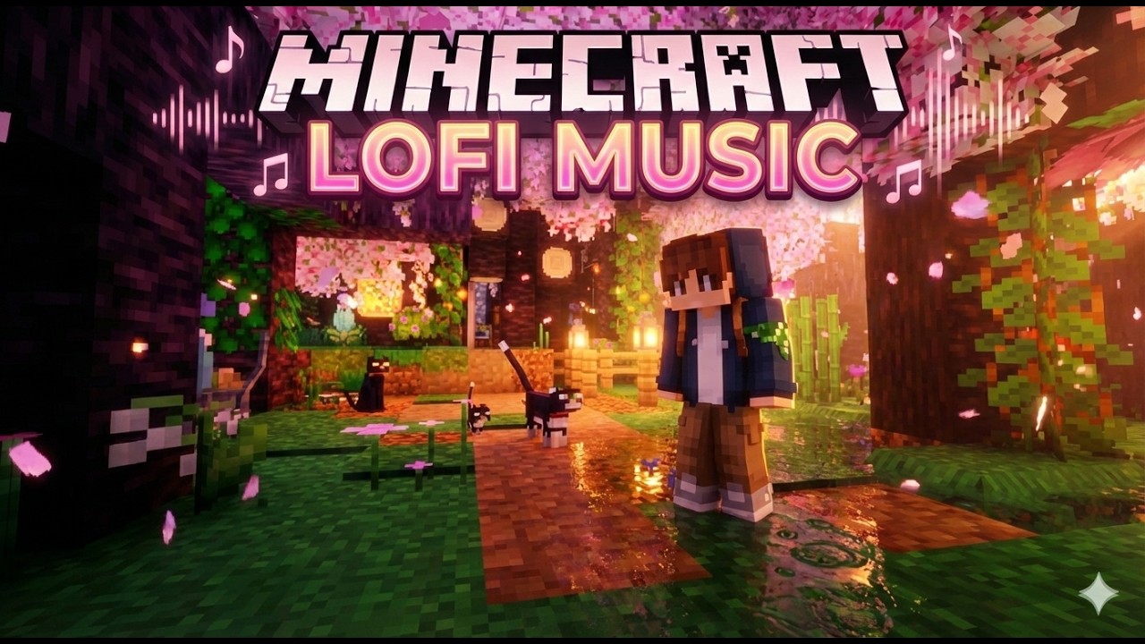 🌧️ Minecraft Lofi 24/7 - Relaxing Music for Sleep, Study & Focus (No Talking)