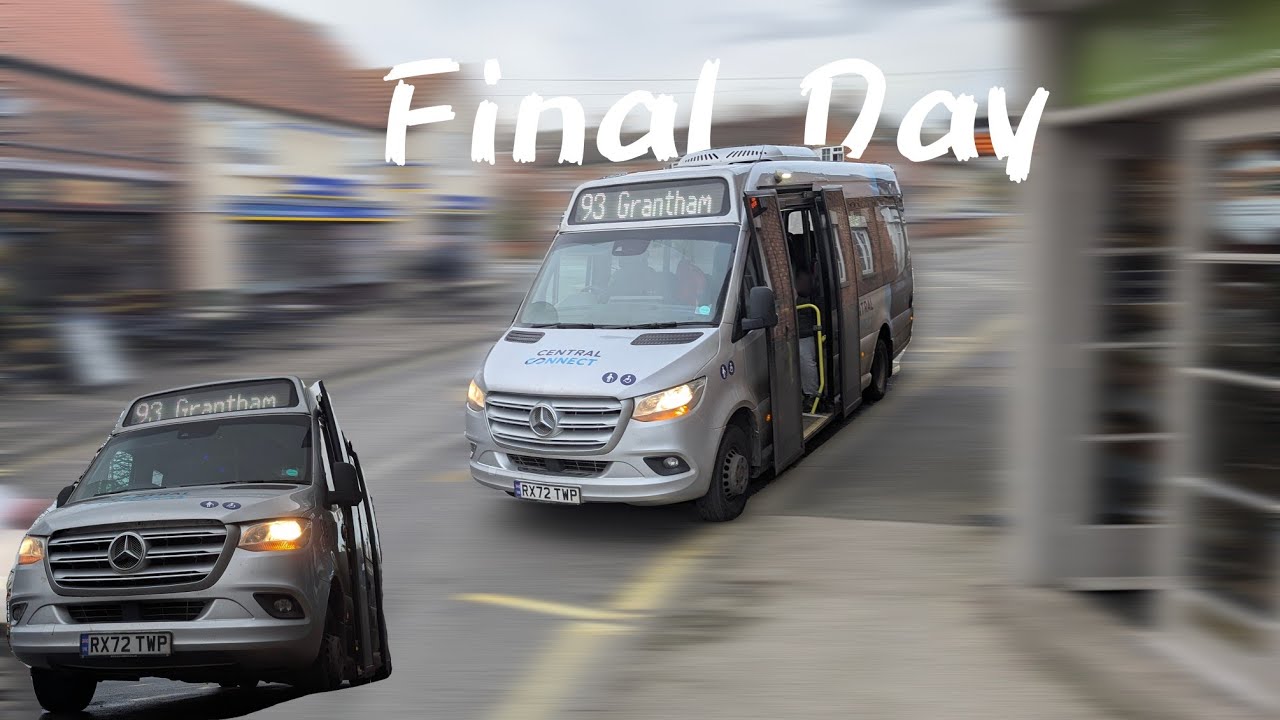 *Final Day*  Central Connect (Route 93 - Fernwood) Mercedes Minibus With thrash 