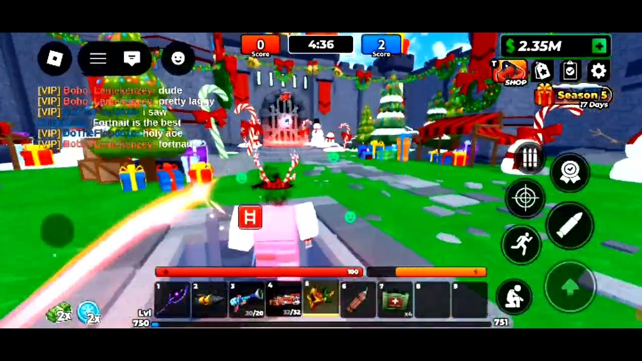 Red-Nose Railgun 🔫Flag Wars🔫
