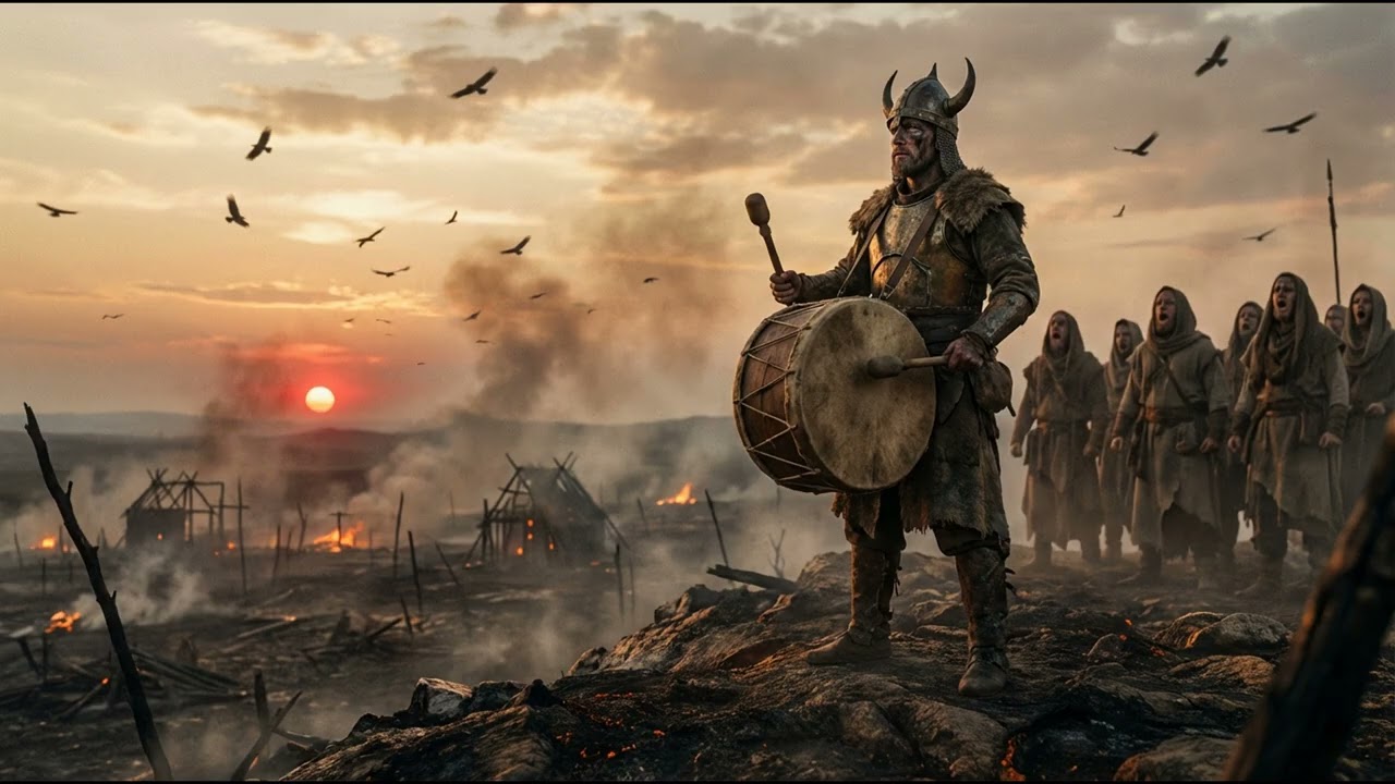 🔥 Epic Ancient Gutian War Song: 𒌨𒊏 𒍣𒁺𒄖 | Battle Hymn of O | Tribal Drums of Flame