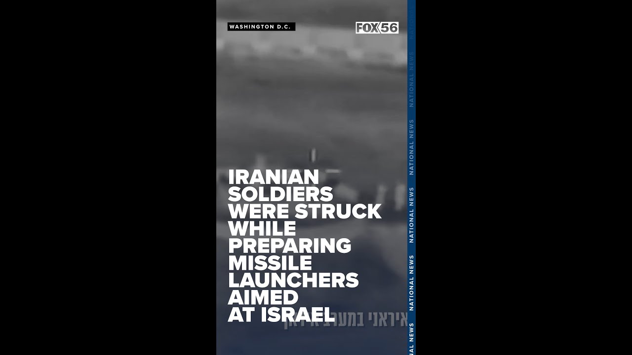Iranian soldiers were struck while preparing missile launchers