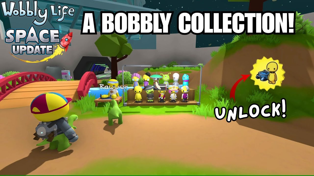 ALL 10 BOBBLE HEADS! COMPLETE THE BOBBLE HEAD COLLECTION! UNLOCK BACKPACK! Wobbly Life Space Update