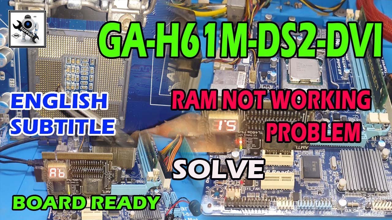 RAM SLOT NOT WORKING  Both RAM SLOT NOT WORKING PROBLEM SOLVE, FULL RAW VIDEO   GA-H61M-DS2-DVI  1.0