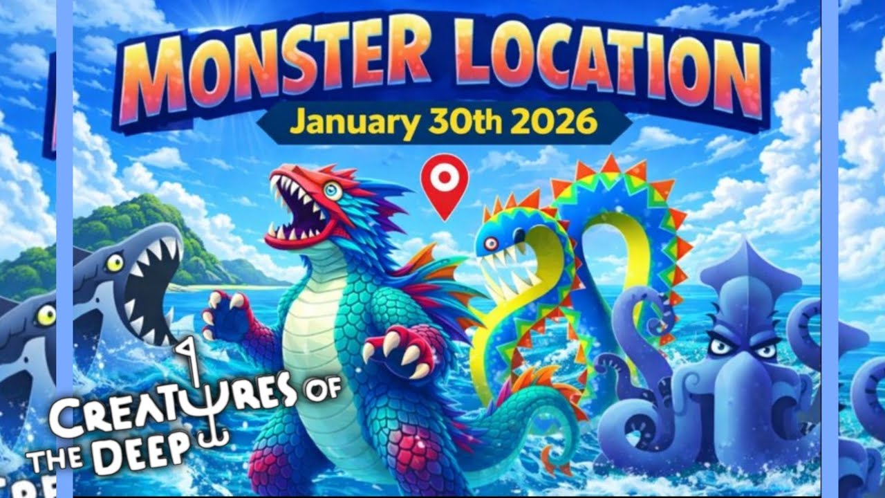 All Main Monster LOCATION January 30th 2026 - Creatures of the Deep: Fishing #monsterhunter 