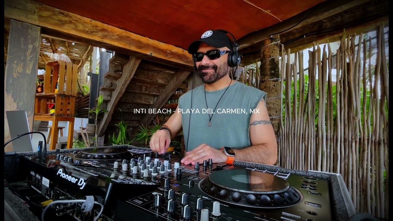 Afro House, Organic House, Deep House, Amapiano - Oscar V @ INITI BEACH, Playa del Carmen, Mexico