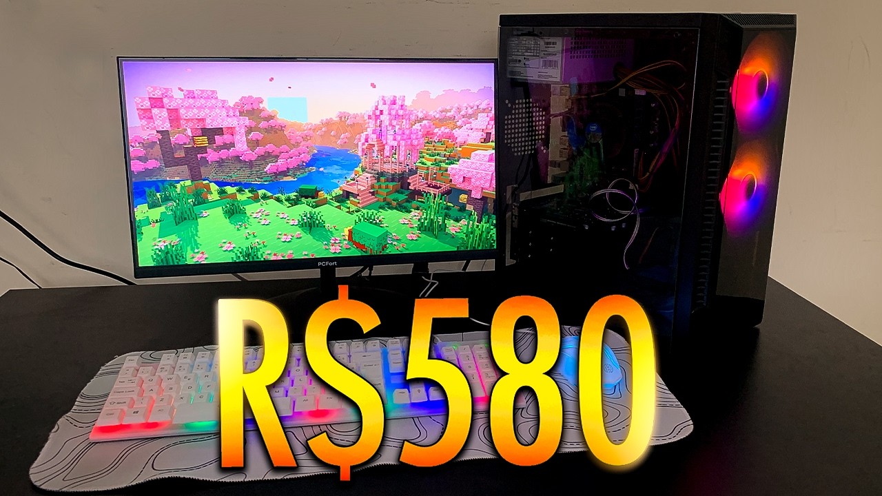 FINALMENTE MONTANDO MEU PC GAMER BARATO COM R$580 QUE CONSEGUE RODAR DE TUDO EM 2025...