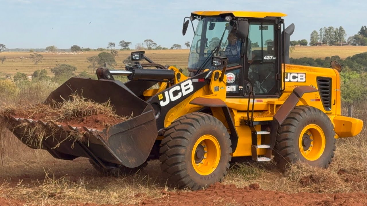 PÁ CARREGADEIRA JCB 437 ZX!!! A NOSSA NOVA FERRAMENTA DE TRABALHO!!! UM SHOW DE MÁQUINA,SAIBA TUDO..