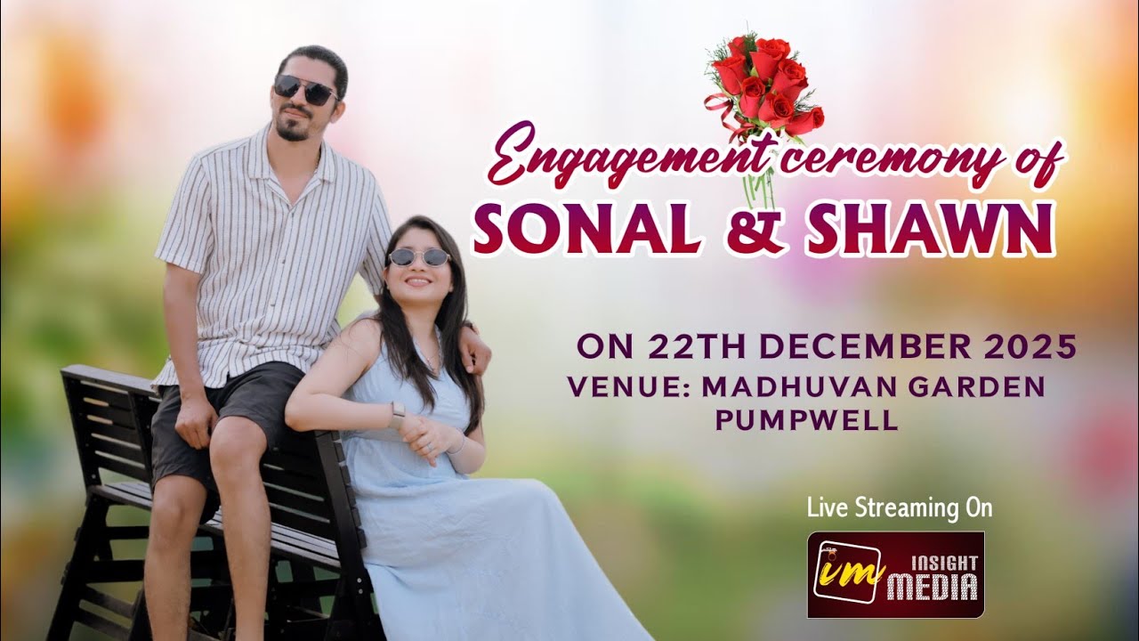 Engagement ceremony of SONAL & SHAWN | WATCH LIVE | INSIGHT MEDIA