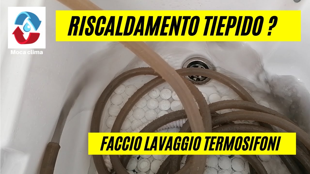 I termosifoni,fanno rumore,non riscaldano bene, sono freddi sotto, faccio un lavaggio ai termosifoni