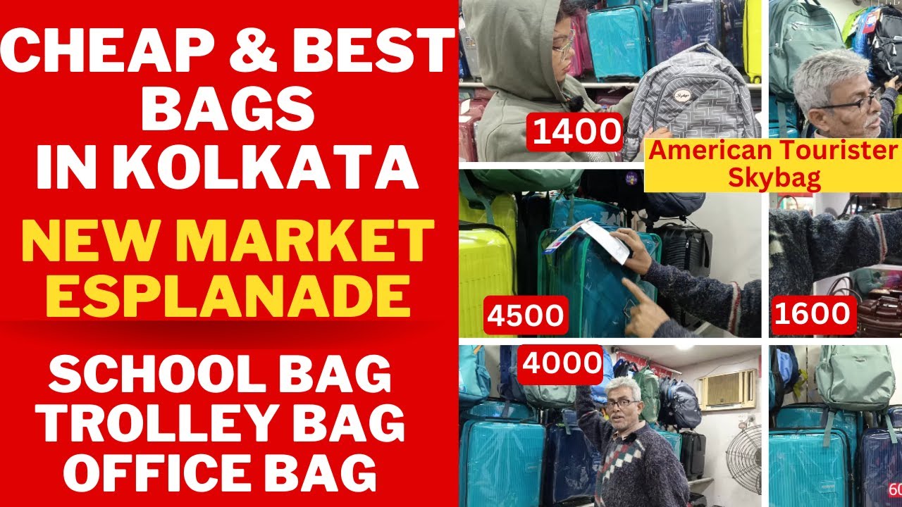 New Market Bag Collection 2024 | School Bag, Trolley Bag, Office Bag | Esplanade, Kolkata