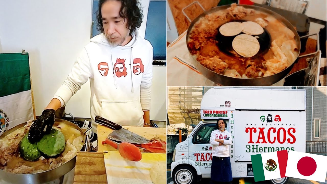 Japonés haciendo tacos callejeros en japon! México cambió mi vida! / entrevista