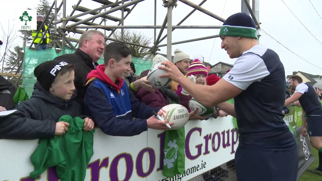 Irish Rugby TV: Ireland Squad Training At Mullingar RFC