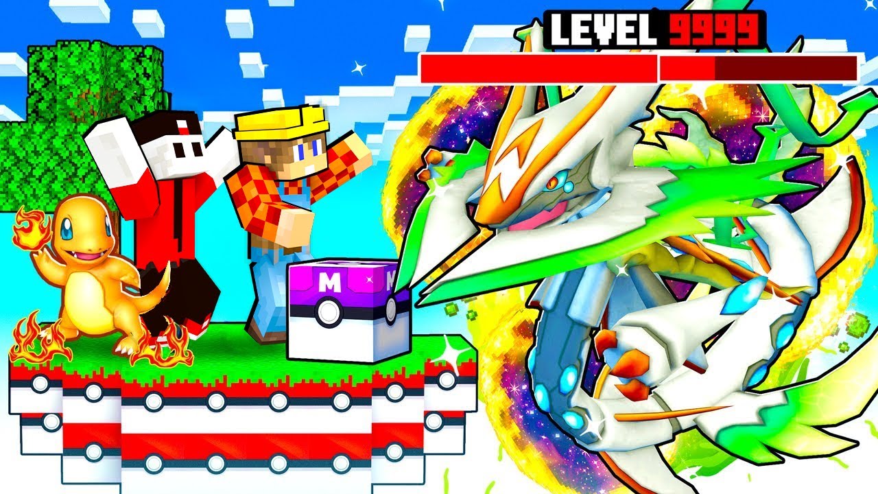 SOPRAVVIVO SOPRA un BLOCCO POKEMON LEGGENDARIO su MINECRAFT - ITA