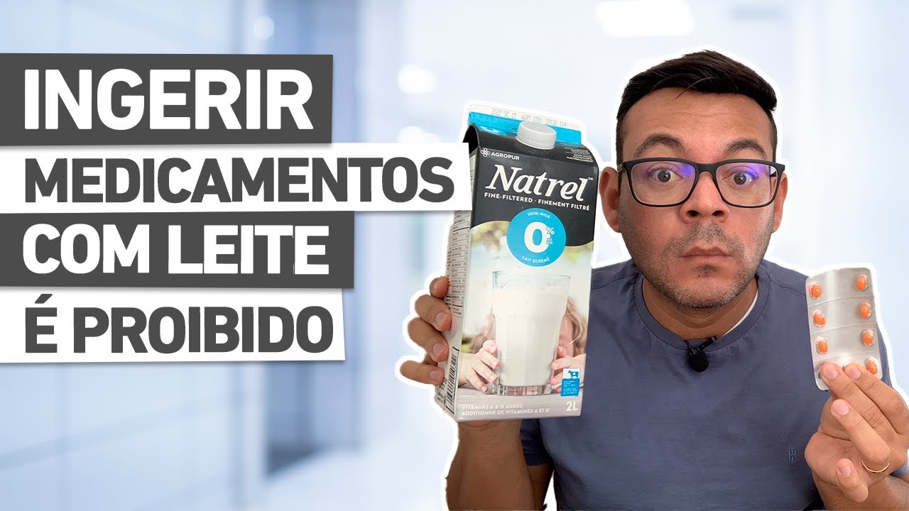 NÃO PODE INGERIR COMPRIMIDOS COM LEITE | O efeito de muitos antibióticos são anulados