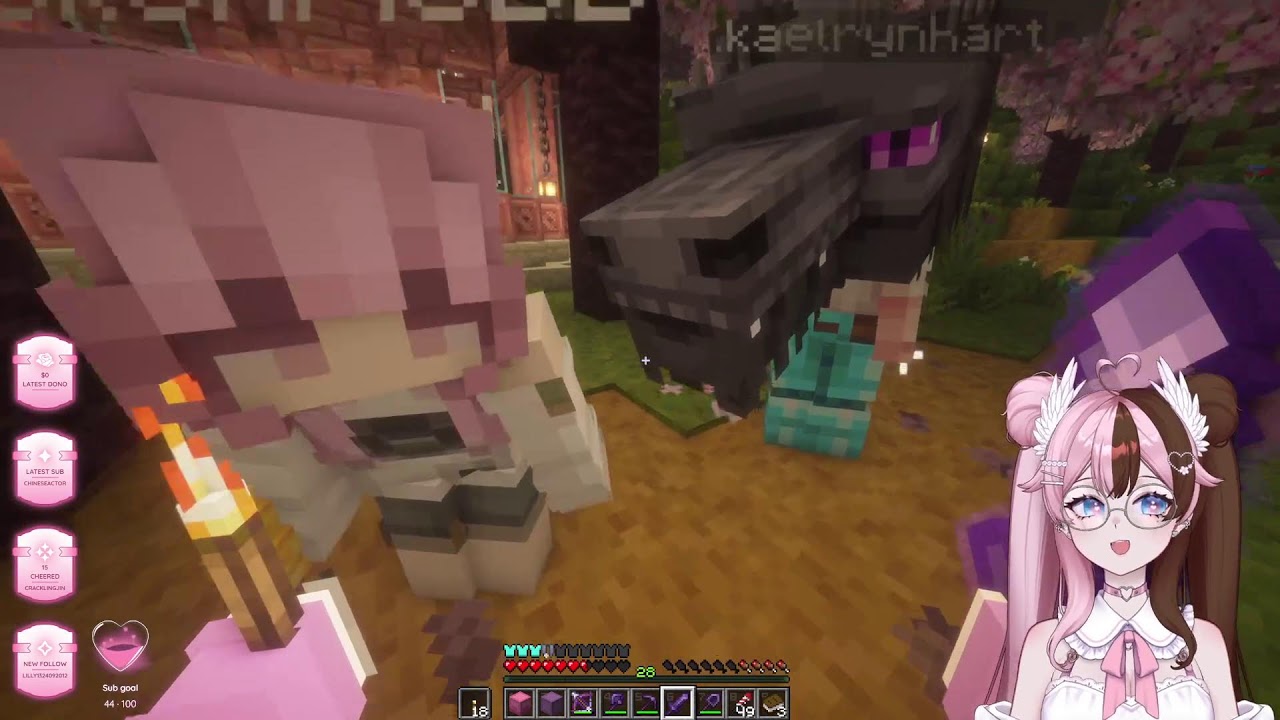 [GAME STREAM] MineCraft : Pink Heart Castle (In the Making for Minecraft Castle Challenge)