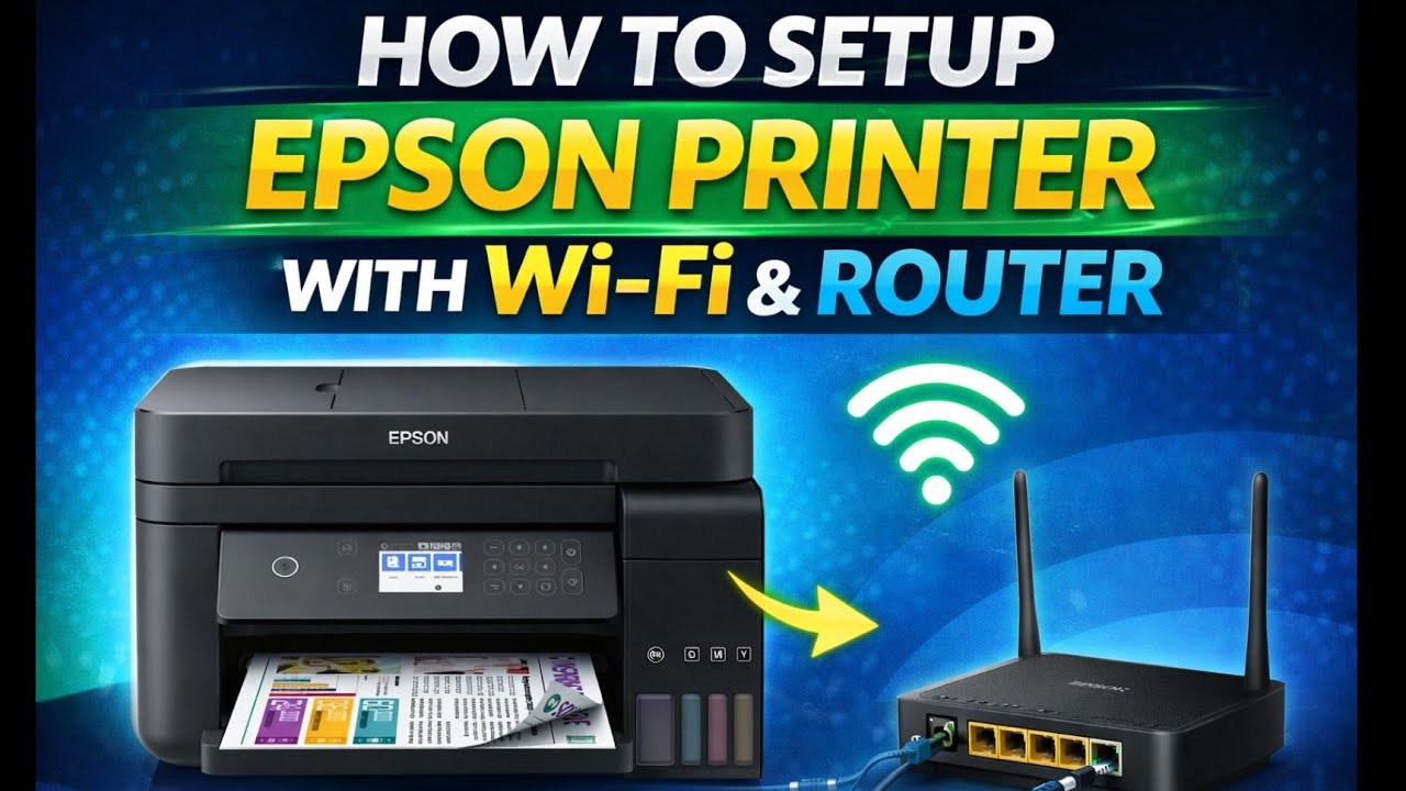 Epson printer wifi setup / Epson Printer how to connect with router #epson #wifiprintersetup