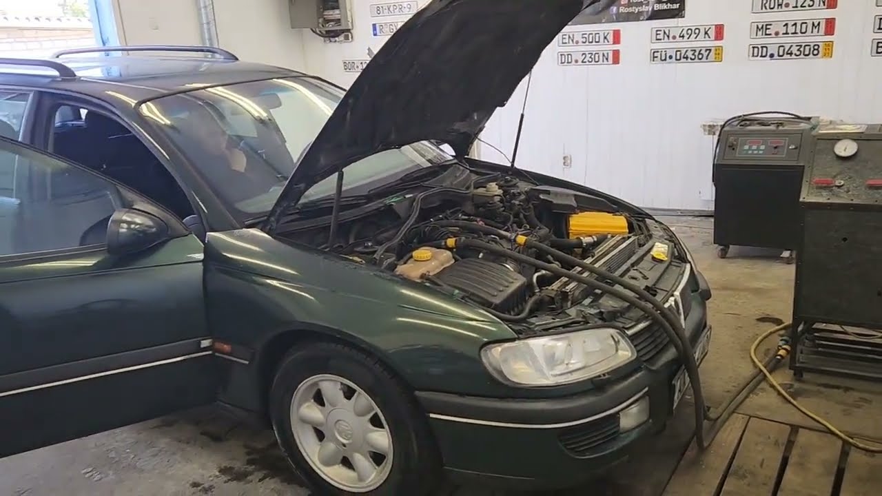 Opel Omega b промивка радіатора пічки.