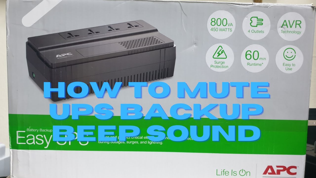 How to Mute/remove permanently UPS Backup Beep Sound