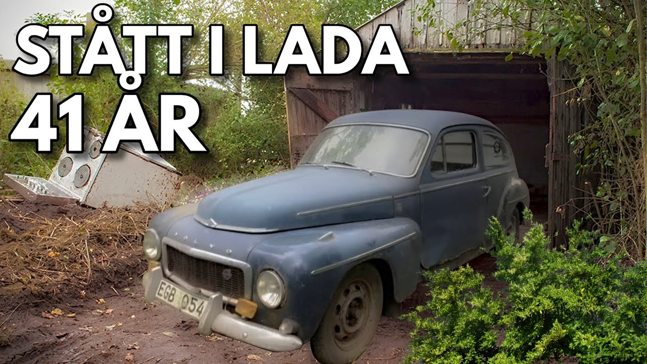 Räddar en Volvo PV 544 efter 41 år - riktigt ladugårdsfynd!! - [VLOGG #536]