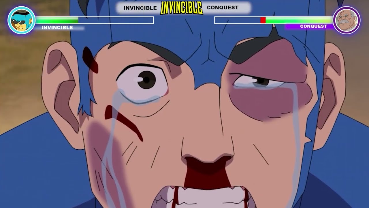 Invincible vs Conquest Final Battle with healthbars