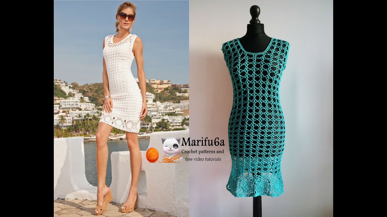 How to crochet summer dress tunic by marifu6a