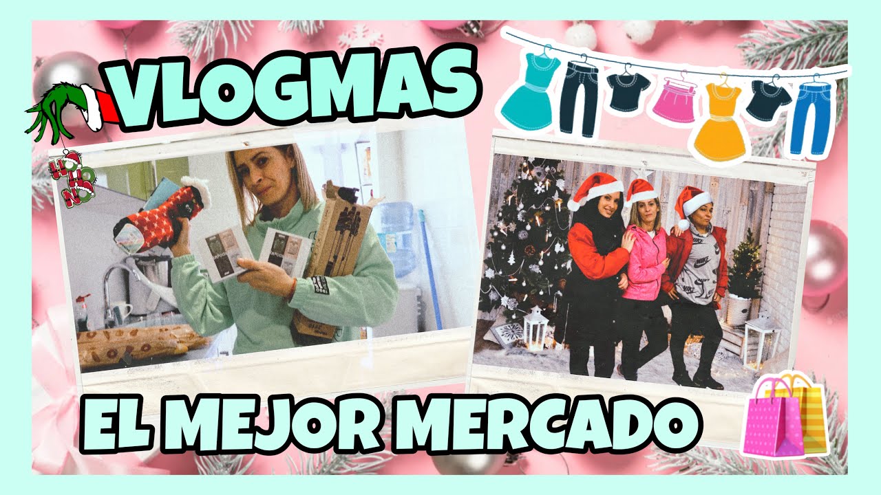 🎄VLOGMAS 🎄VISITAMOS EL MEJOR MERCADO SEMANAL DE BARCELONA🛍